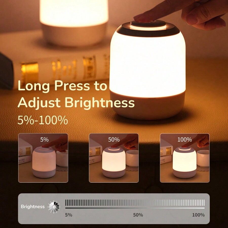 1Pack USB Powered TouchControlled Night Light With Dimmable Light And
