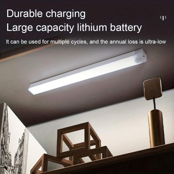 1pc Smart Abstract Design Handheld Night Light, LED Motion Sensor Light Wireless USB Rechargeable Night Lamp Room Motion Detector Light Under Cabinet Lamp Night Lighting Halloween Christmas Thanksgiving Gift