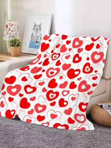 1片超柔軟法蘭絨毛毯,個性設計,適用於沙發、臥室,高清花卉印花毛毯,多種尺寸選擇,是浪漫禮物的完美選擇 - 彩色 - 查看 2