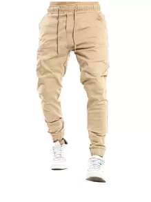 Men Jeans - 米色 - 查看 1