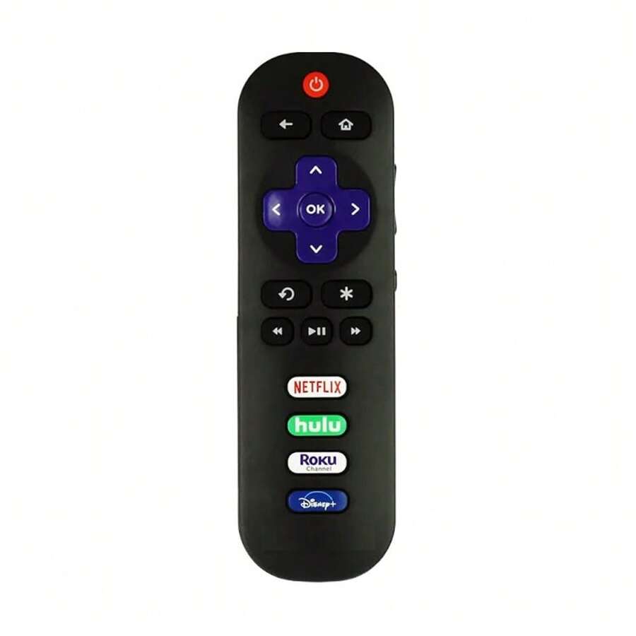 RC280 Universal Remote For TCL-Roku-TV-Remote, For All TCL 32" 40" 43" 48" 49" 50" 55" 65" 75" 85" Roku TV With Net Flix, HULU, ROKU-Channel, Disny+ Button (No Steup Required) - Black - View 1