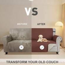 YSTYLE Sofa Cover 1/2/3/4 Seater - Waterproof Sofa Cover With Armrests, Sofa Protector Non-Slip, Sofa Cover, Couch Cover, Sofa Protection, Sofa Cover Protector For Pets Cat Dogs - Coffee Brown - View 4