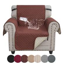 YSTYLE Sofa Cover 1/2/3/4 Seater - Waterproof Sofa Cover With Armrests, Sofa Protector Non-Slip, Sofa Cover, Couch Cover, Sofa Protection, Sofa Cover Protector For Pets Cat Dogs - Coffee Brown - View 8