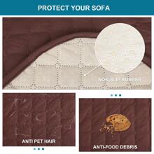 YSTYLE Sofa Cover 1/2/3/4 Seater - Waterproof Sofa Cover With Armrests, Sofa Protector Non-Slip, Sofa Cover, Couch Cover, Sofa Protection, Sofa Cover Protector For Pets Cat Dogs - Coffee Brown - View 5