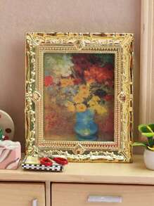 1 件微型娃娃屋壁画框架，1:12 比例复古宫殿风格装饰配件（部分随机），微型，微型物品，娃娃屋微型模型，复古墙壁装饰，娃娃屋微型模型，微型装饰 - 彩色 - 查看 7