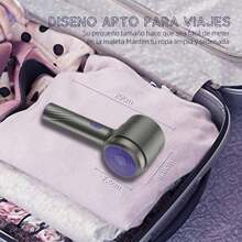 Quitapelusas electrico para ropa recargable, con 5 cuchillas Reemplazables, potente succión, con tapa trasera con fijación magnética, adecuado para todo tipo de ropa, Nergo - Negro - Ver 3