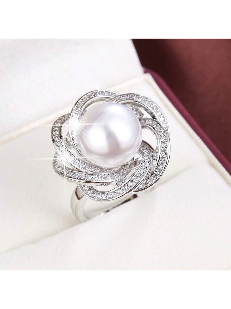 Anello Con Perla Pendente Discount