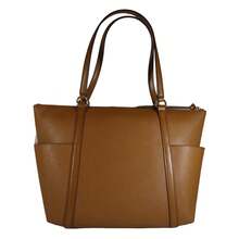 Michael Kors Women's Sullivan Top Zip Leather Tote Bag - màu nâu - Xem 1