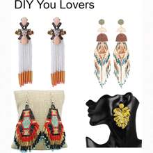 300 颗 2x6 毫米多色混合长管种子珠闪亮玻璃珠适用于制作手链首饰 DIY 针线活手工配件 - 彩色 - 查看 8