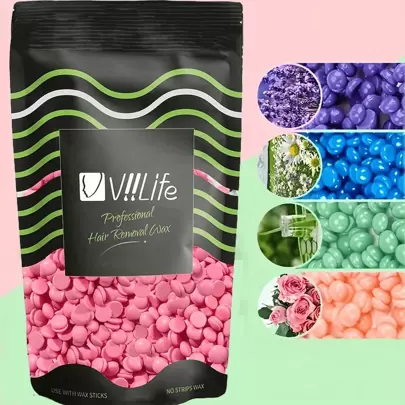 Viilife 硬蜡珠；散装硬蜡豆；家用打蜡蜡珠；蜡豆罐