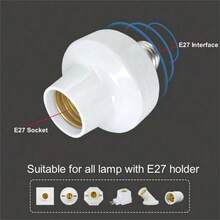 E27 Thông minh Khống chế âm lượng Đèn Giá đỡ Ổ cắm AC85-265V Đinh ốc Cơ sở Bộ chuyển đổi Đèn LED Khống chế âm lượng Chỗ ngồi - Giá đỡ điều khiển bằng giọng nói - Xem 9