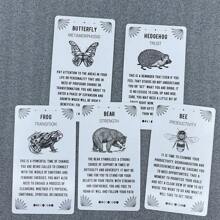 Baraja De Animales Espirituales - 54 Cartas - Blanco y Negro - Ver 3