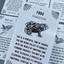 Baraja De Animales Espirituales - 54 Cartas - Blanco y Negro - Ver 4