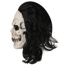Halloween Costume Scary Latex Mask - White - View 6