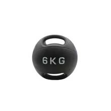 Pelota Balon Crossfit Medicinal Crossfit Con Agarres 6kg - Negro - Ver 2