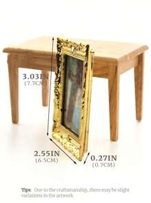 1 件微型娃娃屋壁画框架，1:12 比例复古宫殿风格装饰配件（部分随机），微型，微型物品，娃娃屋微型模型，复古墙壁装饰，娃娃屋微型模型，微型装饰 - 彩色 - 查看 8