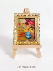 1 件微型娃娃屋壁画框架，1:12 比例复古宫殿风格装饰配件（部分随机），微型，微型物品，娃娃屋微型模型，复古墙壁装饰，娃娃屋微型模型，微型装饰 - 彩色 - 查看 4