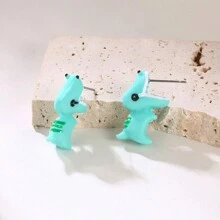 1 đôi Hợp kim kẽm Dễ thương Thú vật Hoạt hình Hoạt hình Hoa tai Với Nhỏ giọt Dầu Thủ công - Nhiều màu - Xem 3