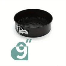 3 Pieces Of Spring-Lock Cake Pans (5 Inches/7 Inches/9 Inches), Detachable Bottom Baking Cake Molds, Loose-Bottom Baking Pan, Non-Stick Cheesecake Pan, Leak-Proof Round Cake Baking Pan, Oven Accessories, Baking Tools, Kitchen Accessories - Black - View 16