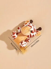 1入組動物設計長毛絨寵物玩具