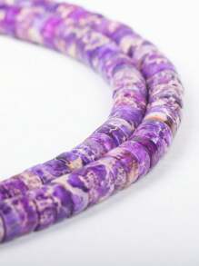 (55-60)Pcs/3*6mm Multi-Color Imperial Stone Pipe Bead Cylindrical Partition Loose Bead, Diy Bead String Jewelry Accessories, Necklace, Earrings, Bracelet Production