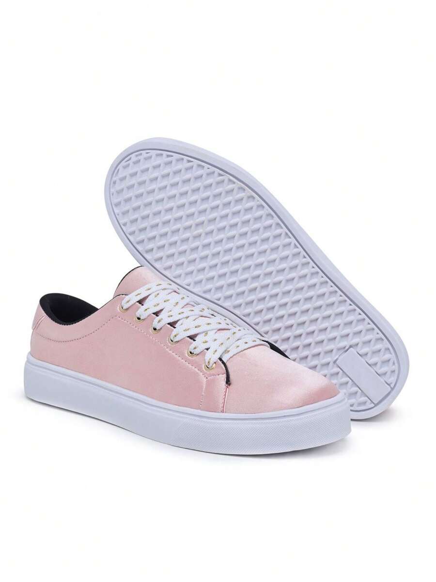 Women Wedge Sneakers - Màu hồng ngọc trai - Xem 1