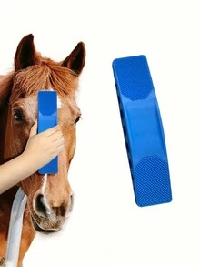 1 Miếng 6 trong 1 Ngựa Dụng cụ chải chuốt  Chải Sang trọng Đồ Chải lông Thú cưng Công cụ , Đa chức năng Ngựa Làm sạch & Dụng cụ xoa bóp - Màu xanh lam - Xem 8