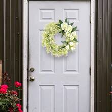 1 Miếng Nhân tạo Trắng Hoa hồng Vòng hoa Nhà  Đồ trang trí Treo Vật trang trí Cho đám cưới , Ngoài trời , Sân vườn Bối cảnh - màu xanh lá - Xem 4