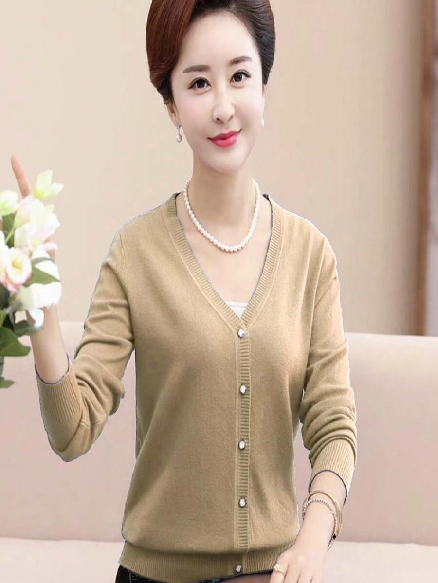 Women Sweaters - Caqui - Ver 1