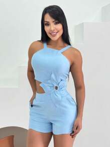 Women Jumpsuits - Blue - View 1