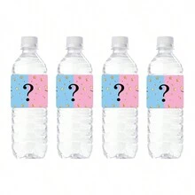 20 Sheets Gender Reveal Stickers, Mineral Water Bottle Stickers, Gift Labels, Happy Wedding Stickers - Multicolor - View 4