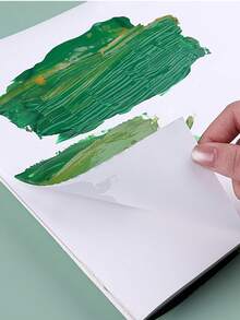 100gsm 30 Sheets Disposable Dual-Sided Watercolor & Oil Painting Color Mixing Paper Book - Black - View 3