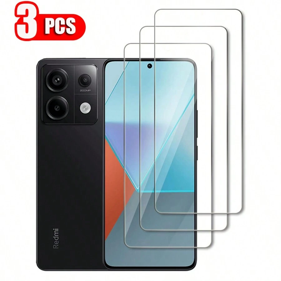 3pcs HD Clear Screen Tempered Glass Protector Compatible With Redmi 14C 13 13C 12 12C 10 10A 10C A3 A3X POCO X6 5G M6 Pro X5 F5 C75 F6 Pro Compatible With Xiaomi 14T 13T Pro Compatible With Redmi Note 14 13 / Note 13 14 Pro 4G 5G Note 10 10s 11 11s 12s 12 Pro+ 5G 4G 12 Pro Plus Compatible With Redmi A1 A2 A3 A1+ A2+ Note11/12/13Pro Compatible With Samsung Compatible With Galaxy A05 A05S A15 A25 A35 A55 A06 A16 A26 A36 A56 5G Gift For Birthday, Family, Friends Phone Screen Protector, Phone Accessories - Clear - View 1
