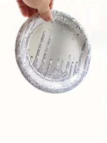 10入組鑲有水晶的沙漠風格生日餐具套裝，可同時供10位客人使用 - 非常適合家庭聚會、單身派對、舞會、野餐、節日、生日派對、婚禮餐具，帶給您高貴、奢華的視覺盛宴。