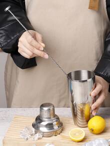1pc 304 Stainless Steel 40cm Long Handle Cocktail Mixing Spoon, Spiral Handle Bar Spoon, Bartender Tool With Muddler/Fork/Flat Scraper/Music Note Head, Cocktail Mixing Stick, Home Bar DIY Layered Mixing, Mud Presser Pestle Scraper - View 8