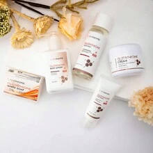 LANTHOME 5入組谷胱甘肽護膚品套裝,包含谷胱甘肽爽膚水,谷胱甘肽乳液,谷胱甘肽潔面乳,谷胱甘肽肥皂和谷胱甘肽身體乳液,具有抗氧化功能,有助於保濕和提亮膚色。 - 白色 - 查看 7