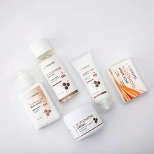 LANTHOME 5入組谷胱甘肽護膚品套裝,包含谷胱甘肽爽膚水,谷胱甘肽乳液,谷胱甘肽潔面乳,谷胱甘肽肥皂和谷胱甘肽身體乳液,具有抗氧化功能,有助於保濕和提亮膚色。 - 白色 - 查看 1