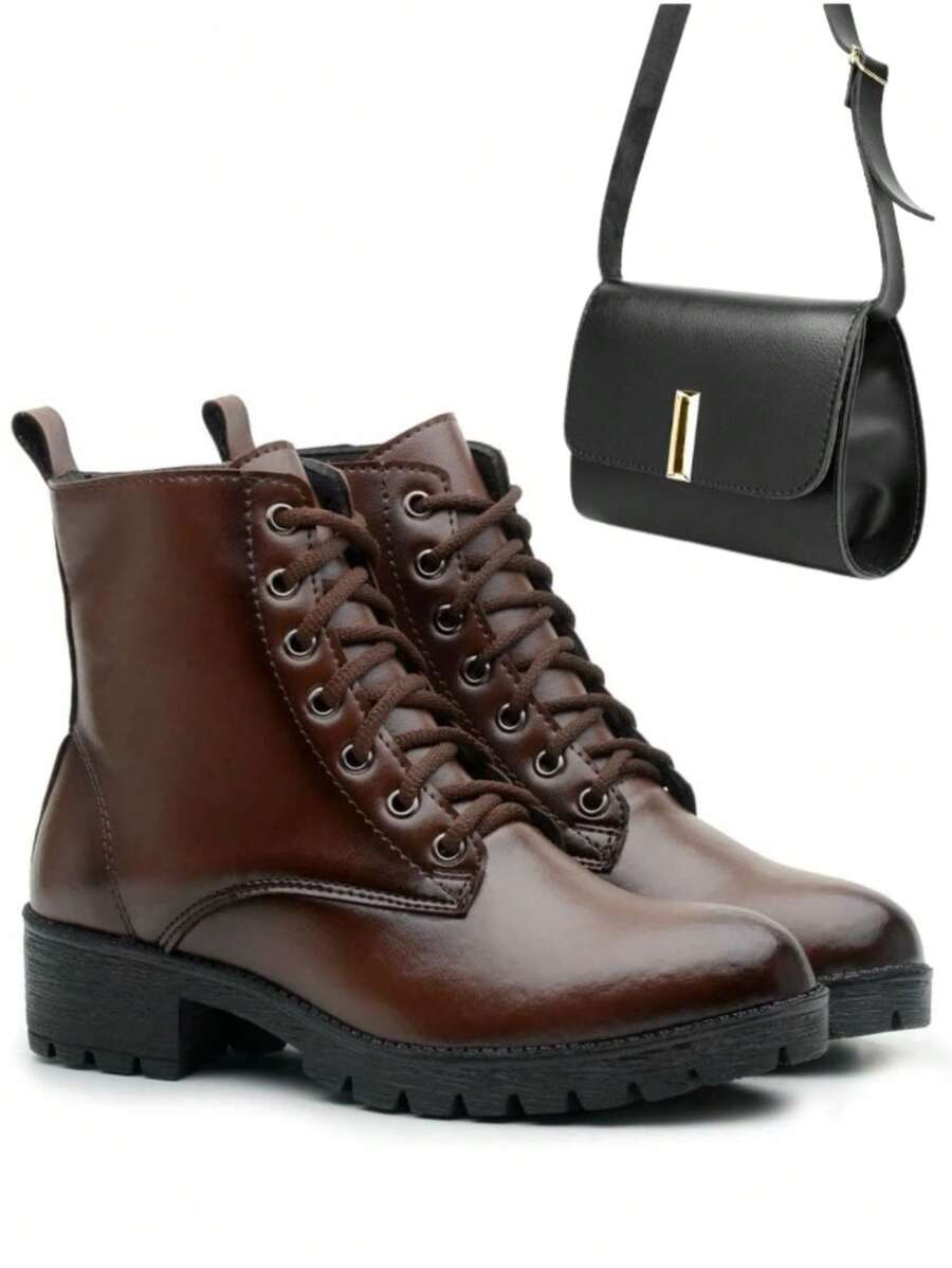 Women Ankle Boots & Booties - 鏽棕色 - 查看 1