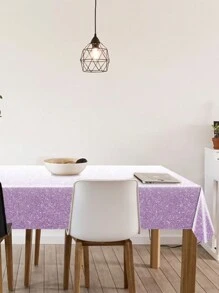 1 pezzo Tovaglia monouso da 137*274cm / 54*108 pollici per decorazione da festa, con motivo dorato e viola, adatta per vari tipi di feste a tema e uso quotidiano