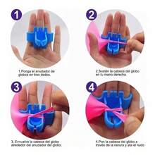 Bomba de Globo de Aire eléctrica, Inflador de Globos con Bomba de Aire de Doble Boquilla Portátil, Soplador de Globos, Inflar Profesional para Decoración, Fiesta,Viene con 10 globos, 2 anudadores manuales, 2 rollos de cinta, 2 puntos de pegamento - Tipo de Enchufe A USA (110-127V) - Ver 5