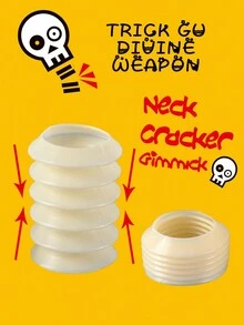 2pcs Fracture Voice Maker Magic Tricks Gags Scary Prank Props Creative Imitating Bone Cracking Sound Magic Props - White - View 1