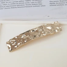 金屬質地凹凸表面髮飾,簡單而實用的女士髮夾 - 金色 - 查看 11