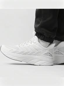 Men's Slip On Comfortable Walking Shoes Running Tennis Athletic Gym Workout Cross Training Sneakers - 白色 - 查看 1