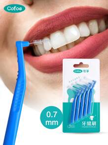 5pcs Interdental Brush, Orthodontic Floss Picks, Soft Bristle Toothbrush, Teeth Cleaning Tools, For Cavities And Gum Disease - Multicolor - View 14