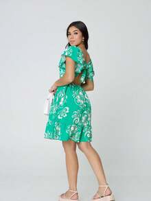 Tween Girls Dresses - màu xanh lá - Xem 2