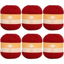 6入組羊絨感線(60%羊絨,20%丙烯酸纖維,20%粘膠纖維),適用於diy編織羊絨毛衣、長褲、手套、帽子和手工藝品 - 多色 - 查看 18
