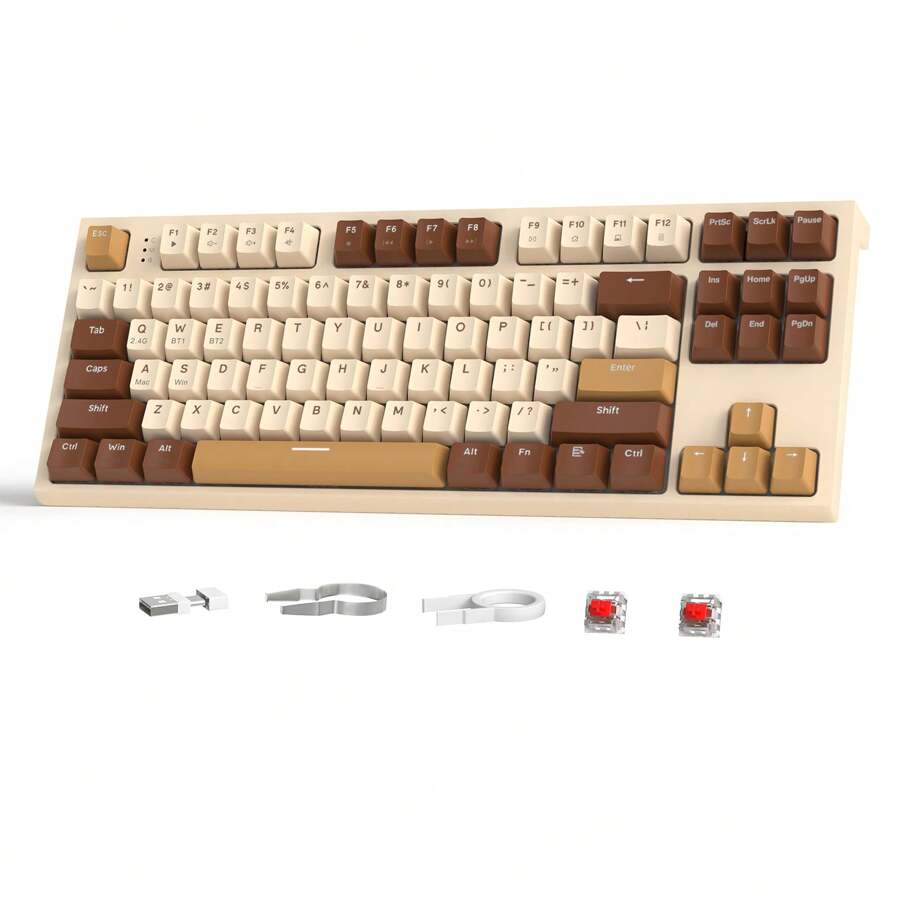 FREEWOLF X ATTACK SHARK M88 Mechanical Keyboard, Wireless 80% TKL ...