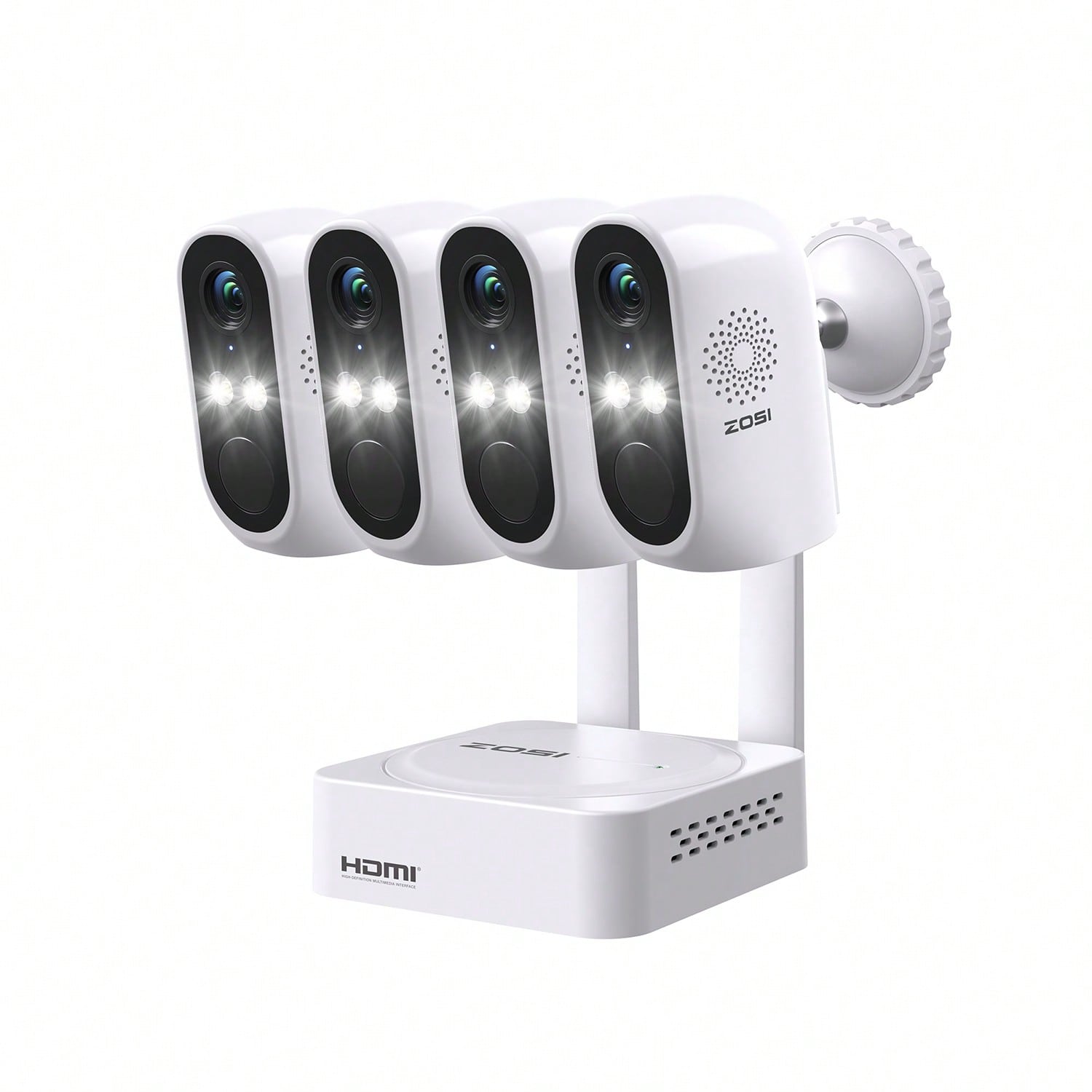 ZOSI C1 Pro 8CH 2K 3MP NVR Kit CamÃ©ra de Surveillance WiFi ExtÃ©rieure avec Batterie Rechargeable, Alarme Via Spotlight et SirÃ¨ne, Audio
