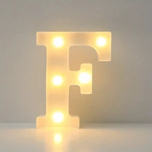 1入組21cm/8.26英寸字母LED燈光數字燈裝飾，電池夜燈，適用於家居婚禮生日聖誕派對裝飾，字母數字燈家居裝飾 - 黃色 - 查看 18