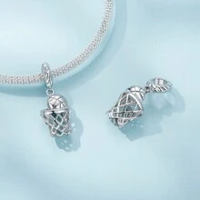 WOSTU 1 Pièce Pendentif De Sport De Football De Basket-ball De Tennis De Volleyball De Série D'été En Argent Sterling Authentique 925 Perles De Sport De Boxe Haltère De Forme Physique À La Mode Pour Les Femmes, La Fabrication De Bijoux Fins
